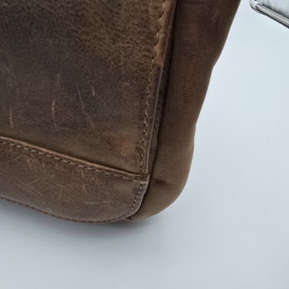 Wilsons Leather Messenger Bag Brown Vintage Legal Breifcase Shoulder Distressed - Picture 8 of 16